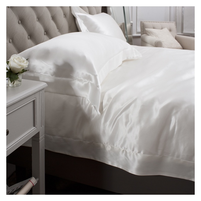 19 Momme Ivory 3PCs Silk Duvet Cover Set