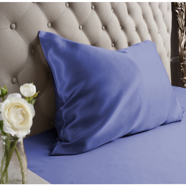 Navy Housewife Silk Pillowcase