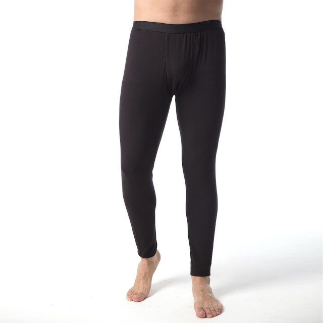 Mens Modal Thermal Long Johns - Black