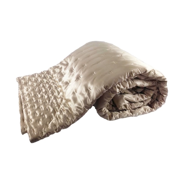 Taupe Silk Bedspread