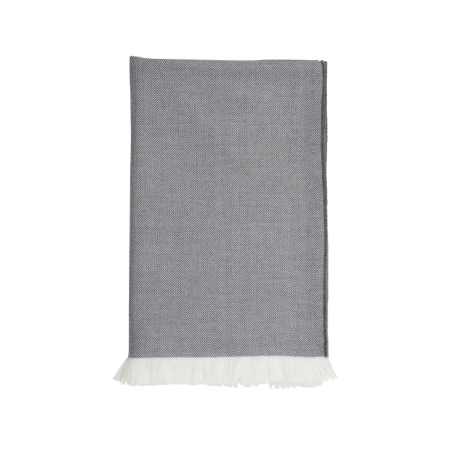 Herringbone Merino Bed Throw