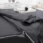 19 Momme Black Silk Duvet Cover