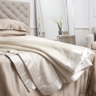 Ivory Silk Blanket
