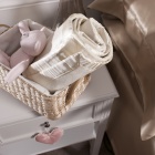Ivory Silk Baby Blanket 75 X 100CM