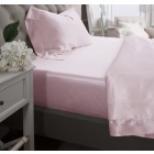 Pink Silk Fitted Sheet