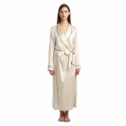 Nude Silk Dressing Gown
