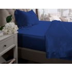 Navy Silk Fitted Sheet