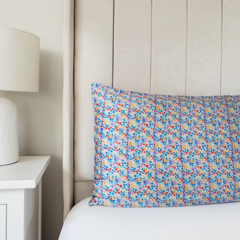 Liberty Poppy Park Silk Pillowcase