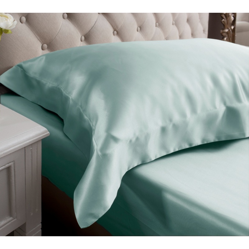 Duck Egg King Size Oxford Silk Pillowcase 