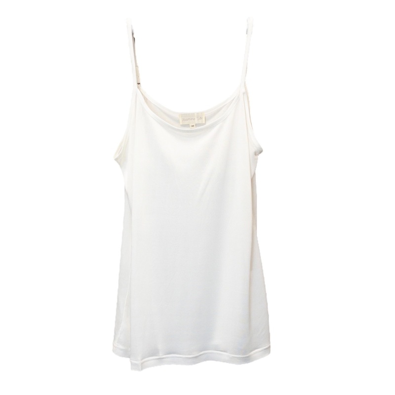 Ladies Ivory Silk Thermal Camisole Vest