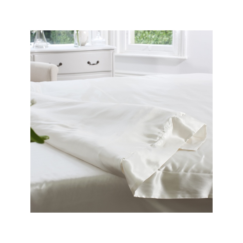 19 Momme Ivory Silk Duvet Cover