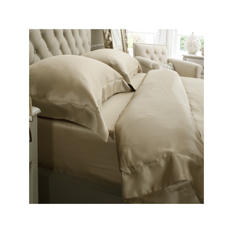 19 Momme Taupe 4PCs Silk Duvet Cover Set