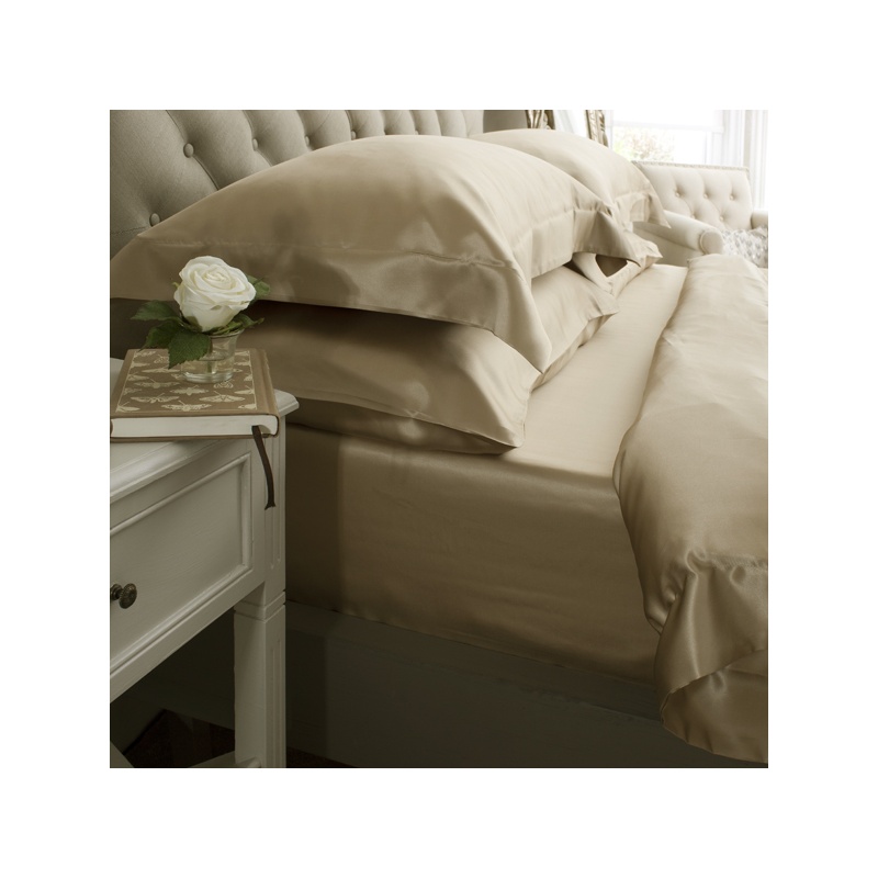 19 Momme Taupe 6PCs Silk Duvet Cover Set