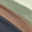 Ladies Khaki Noil Silk Long Sleeved Top