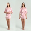 Silk Kimono Dressing Gown - Pink