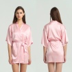 Silk Kimono Dressing Gown - Pink