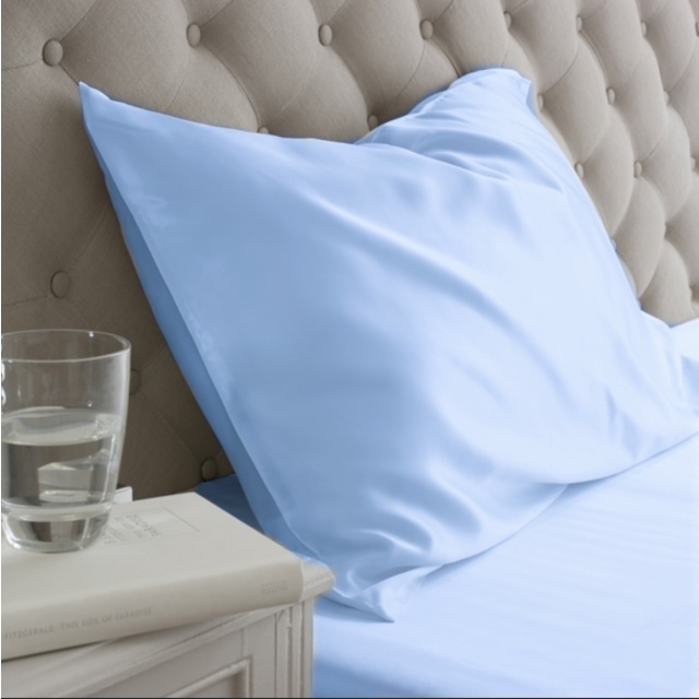 Blue Housewife Silk Pillowcase