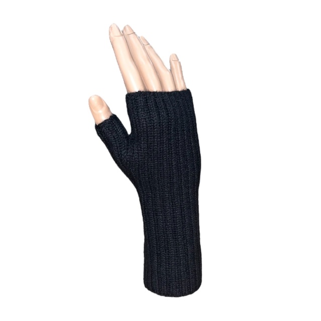 Women's cashmere hand and wrist warmers - Black
