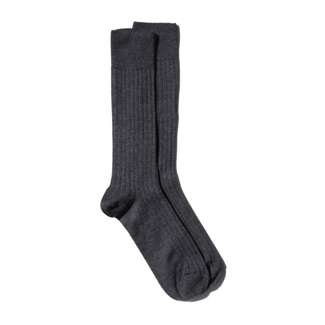 Mens Ribbed Merino Wool Socks 