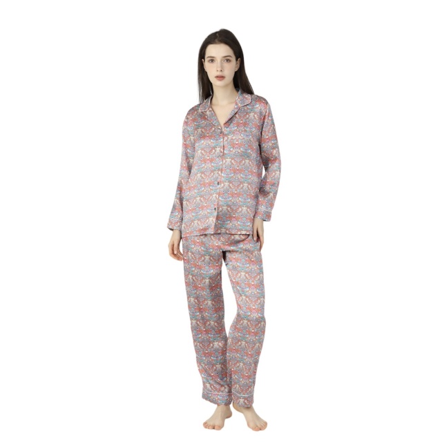 Women’s Liberty Strawberry Thief Tana Lawn Silk Pyjamas