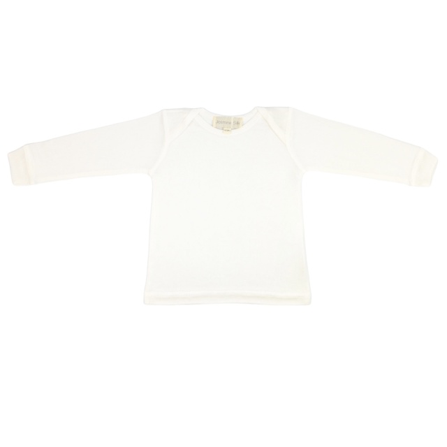 Baby Long Sleeved Ivory Silk Top 